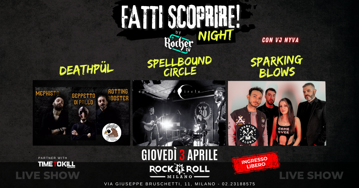 FATTI SCOPRIRE NIGHT - 3 APRILE 2025 x evento FACEBOOK
