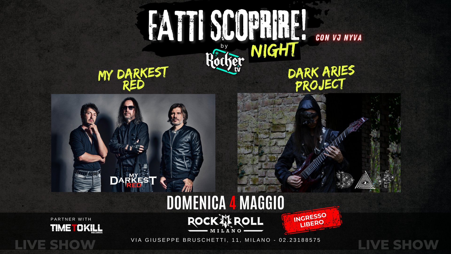FATTI SCOPRIRE NIGHT - LIVE MUSIC MILANO - MUSICA UNDERGROUND BAND EMERGENTI
